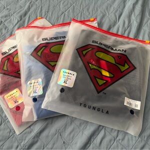 YoungLA Superman Logo T-Shirts in Red, Blue, Black Extra Large